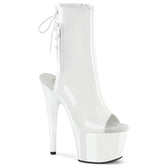Pleaser Adore 1018 White Patent Platform Shoes
